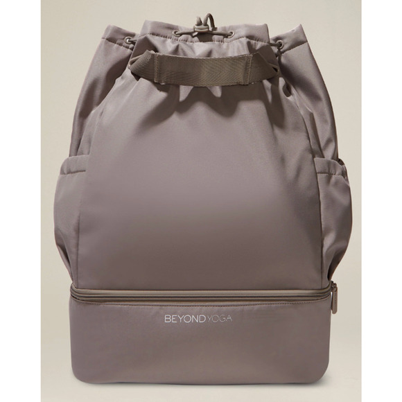 Beyond Yoga taupe convertible gym bag backpack main image 3